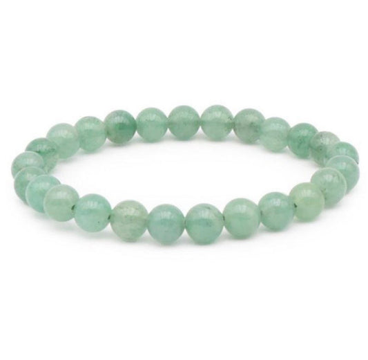 Pulseira de Aventurina Verde -
Esferas 8 mm