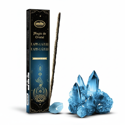 Incenso de Ervas, com Cristais Lápis Lazuli